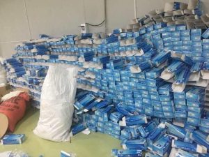 Đột kích nhà xưởng sản xuất khẩu trang y tế cao cấp 4 lớp giả